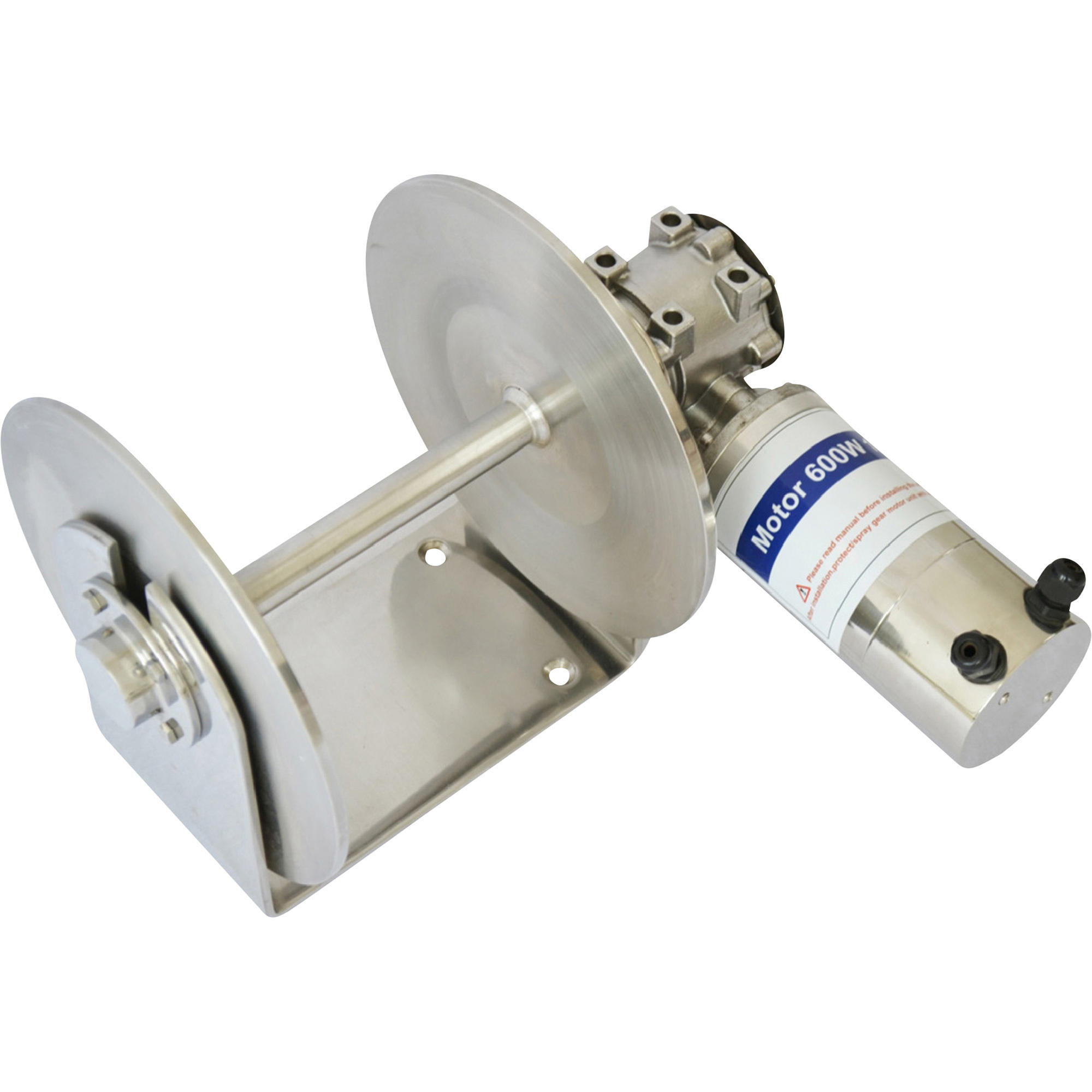 Endurance Marine Stainless Steel 12 Volt DC Powered Drum Winch, 1000 Watt Electric Motor, 1000-Lb. Pulling Capacity, Model# EDM1000-012SS